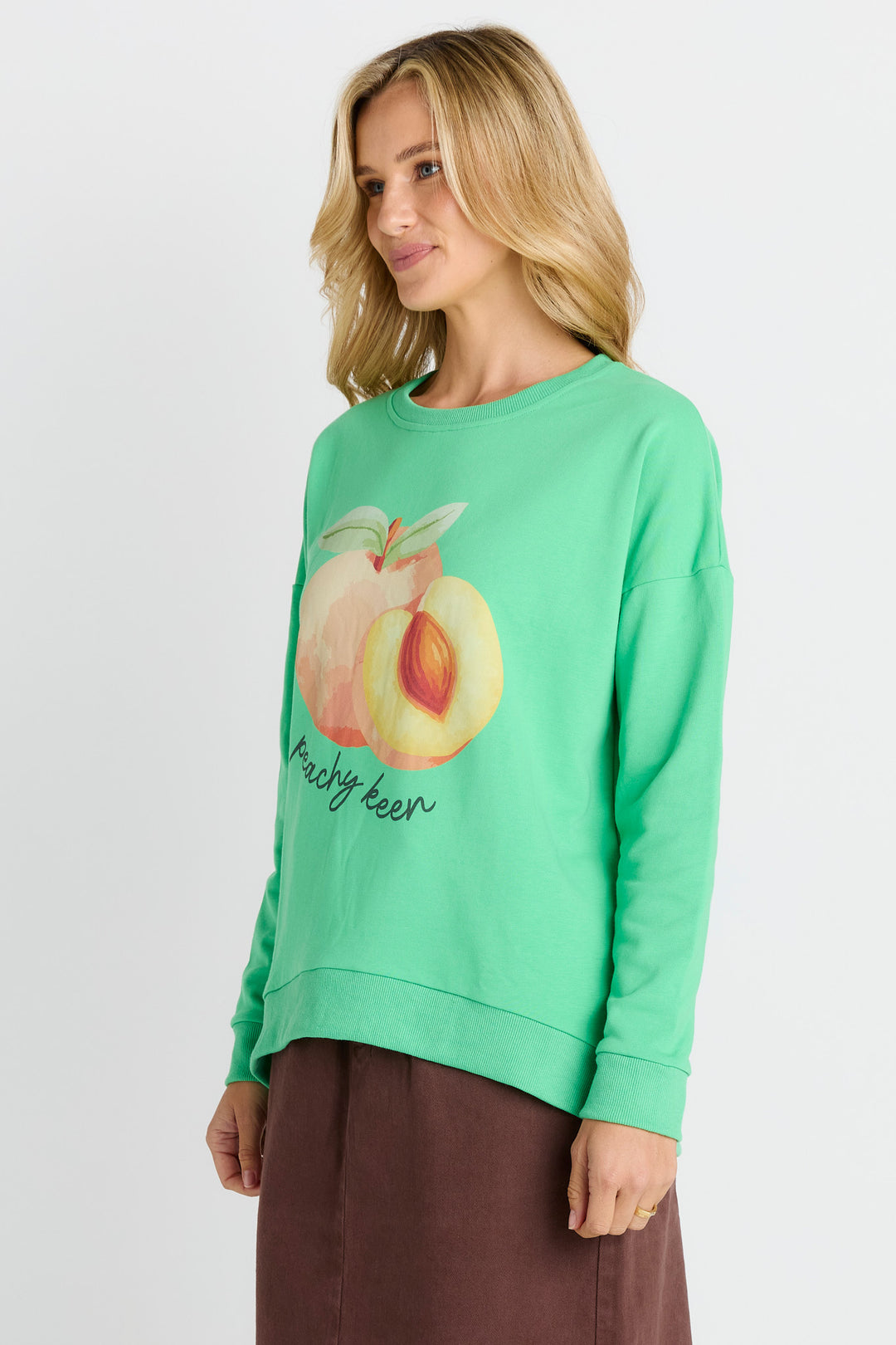 Betty Basics Peachy Palma Sweatshirt