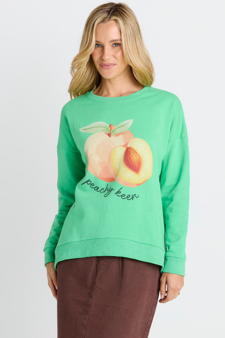 Betty Basics Peachy Palma Sweatshirt