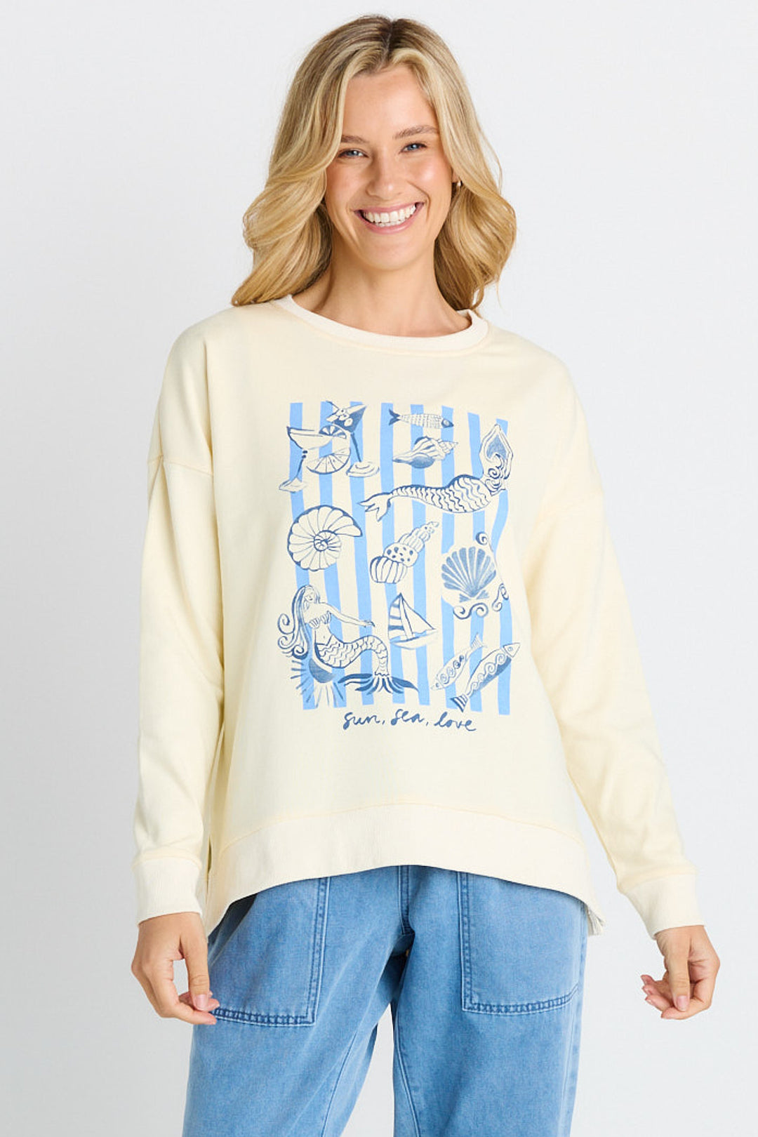 Betty Basics Sun Sea & Love Palma Sweatshirt