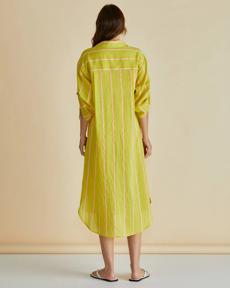 Betty Basics Yellow Hayman Shirt Dress