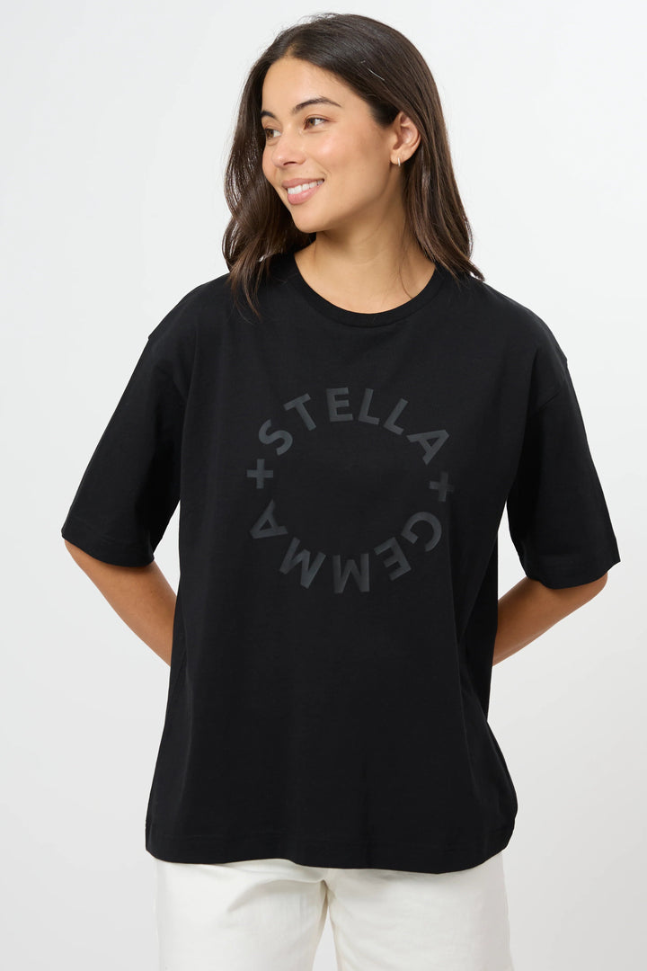 Stella + Gemma Black Rotation Porter Tee