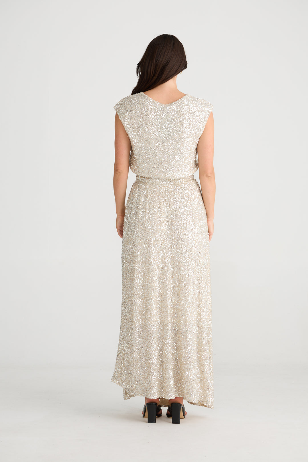 CHAMPAGNE SHELLY DRESS