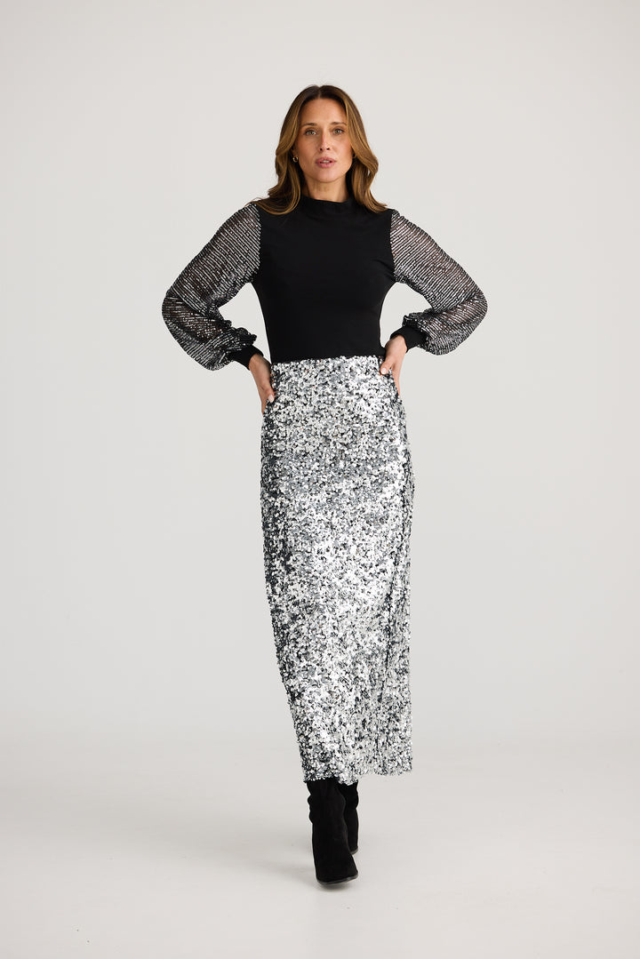 SILVER PARIS SKIRT