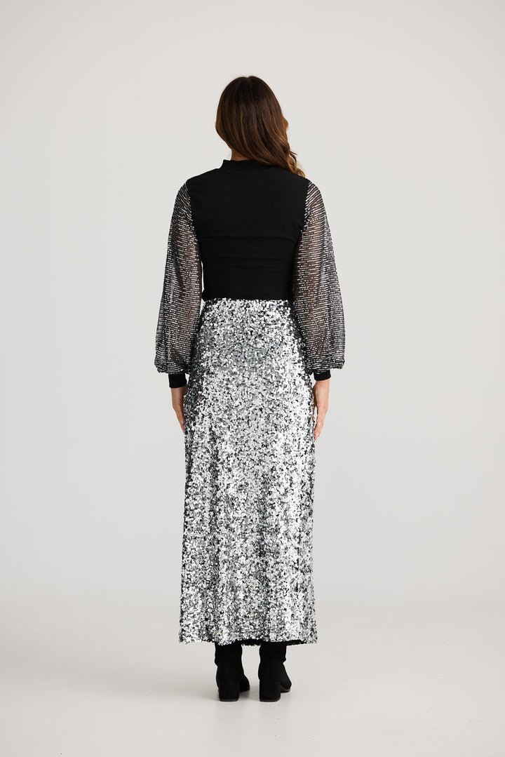SILVER PARIS SKIRT