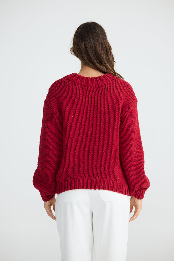 CHERRY HEART ON MY SLEEVE KNIT