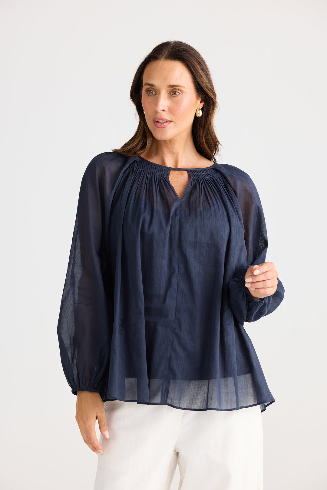 Brave & True Navy Raphael Top
