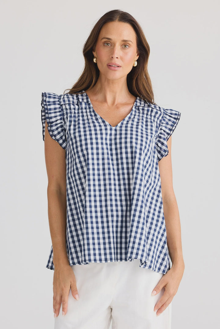Brave & True Gingham Paz Top