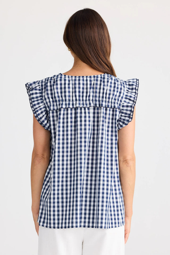 Brave & True Gingham Paz Top