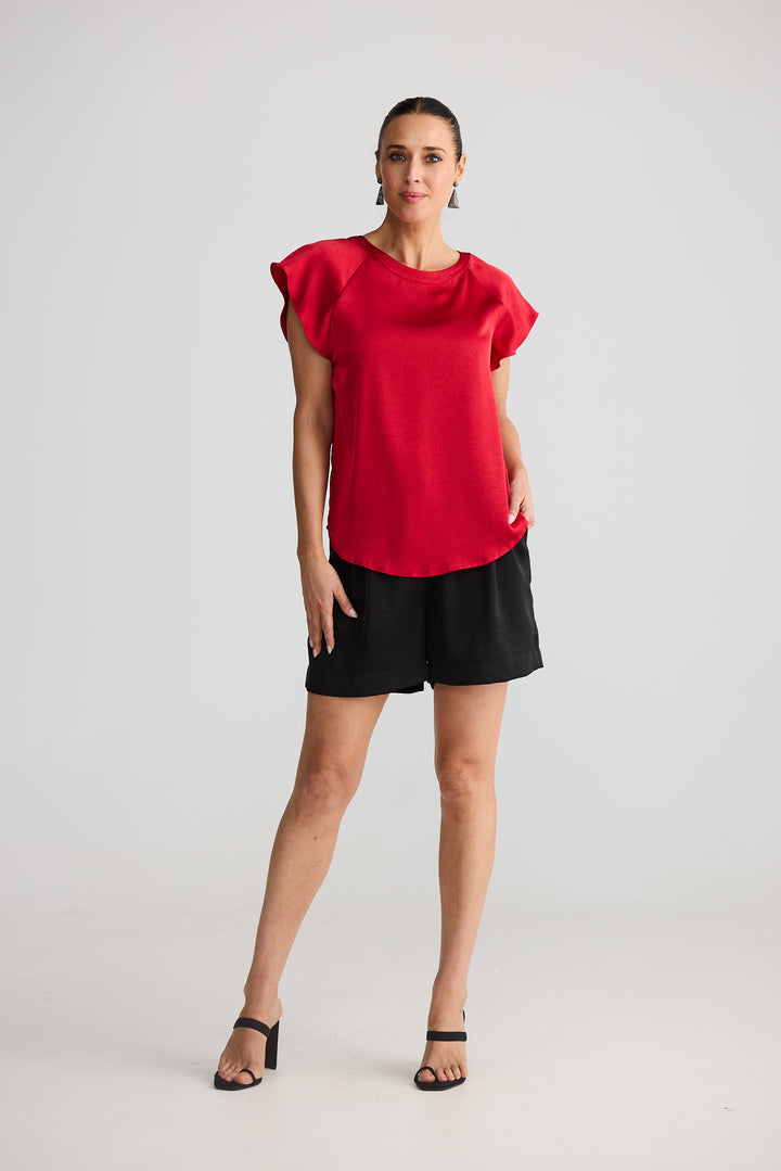 Brave & True Red Boulevard Top