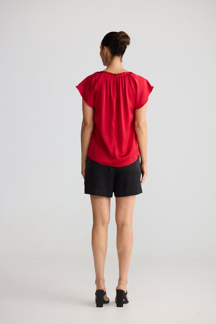 Brave & True Red Boulevard Top
