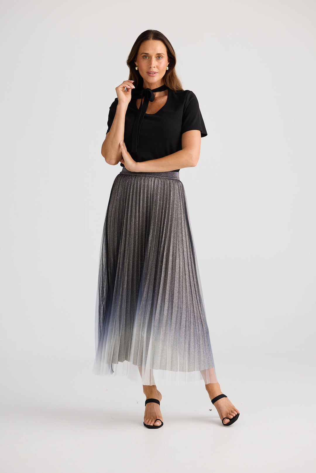 Brave & True Black Ombre West End Skirt