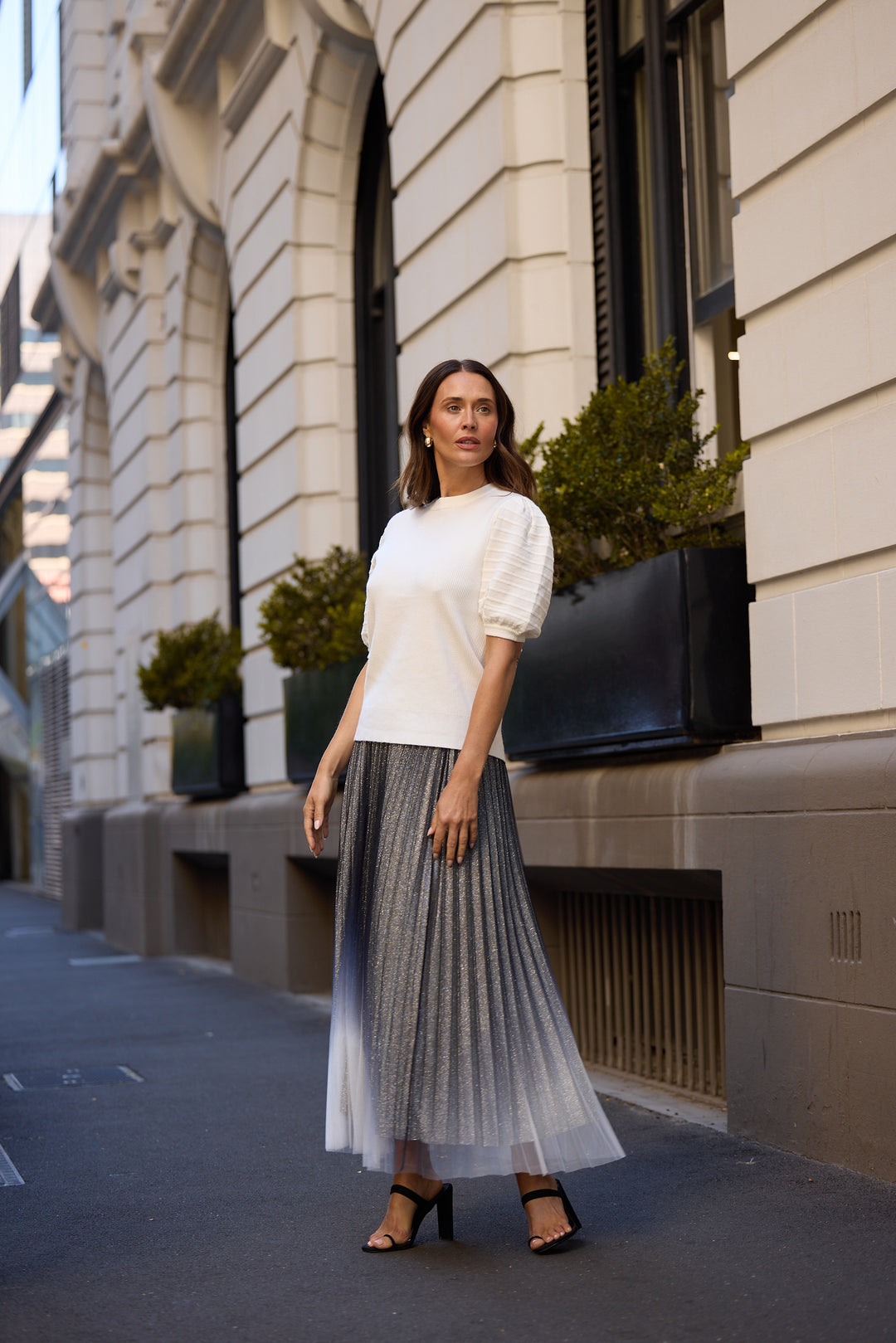 Brave & True Black Ombre West End Skirt