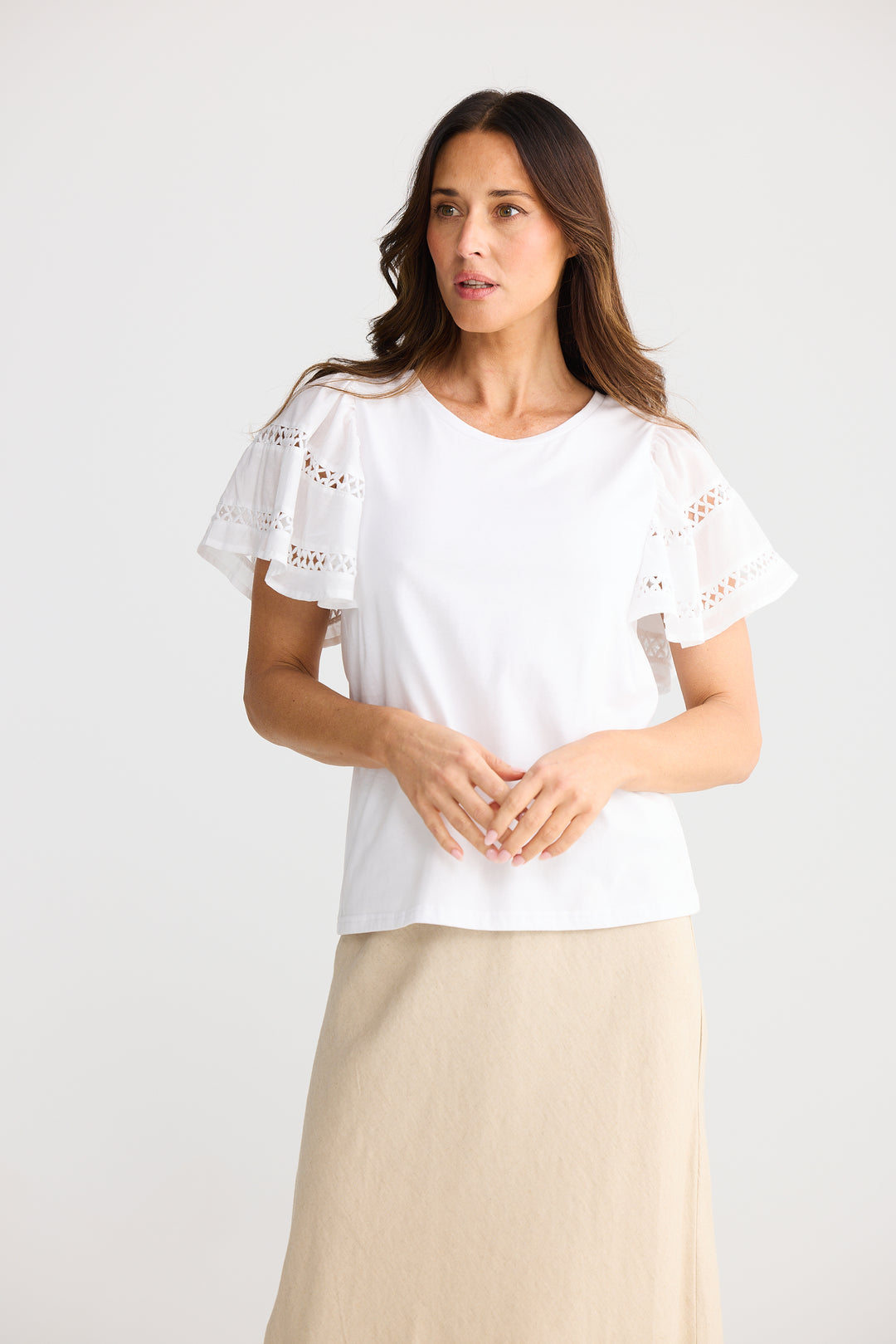 Brave & True White Chloe Tee