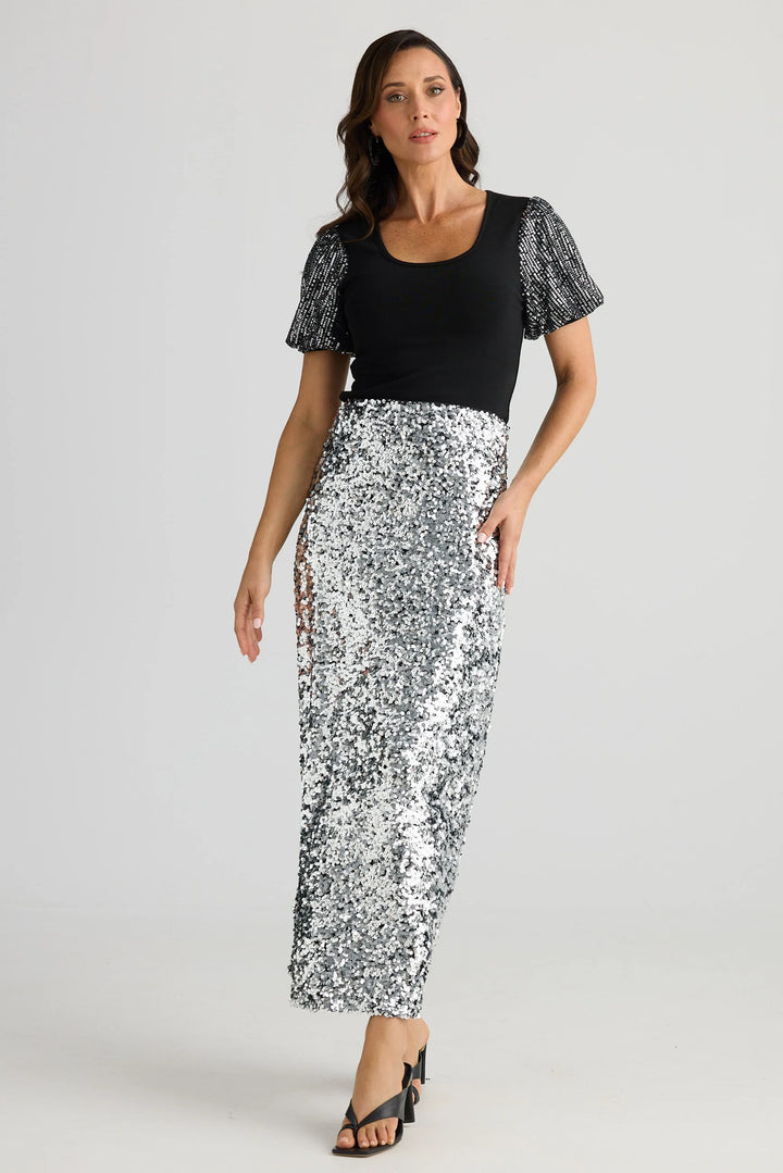 SILVER PARIS SKIRT