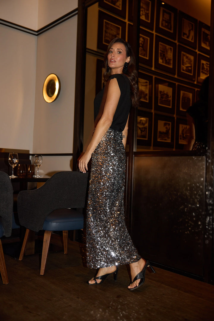 SILVER PARIS SKIRT