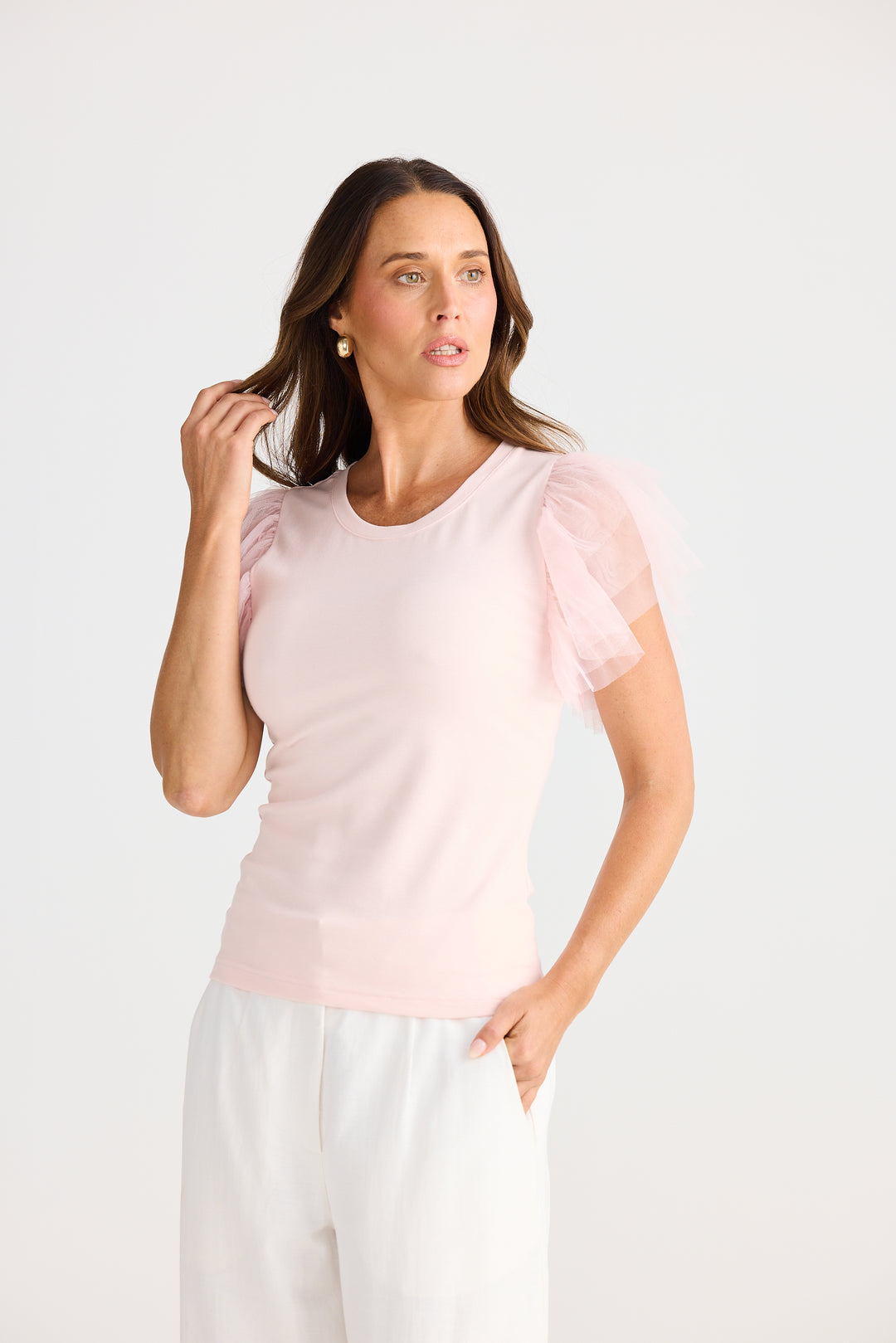 Brave & True Chance Tee Soft Pink