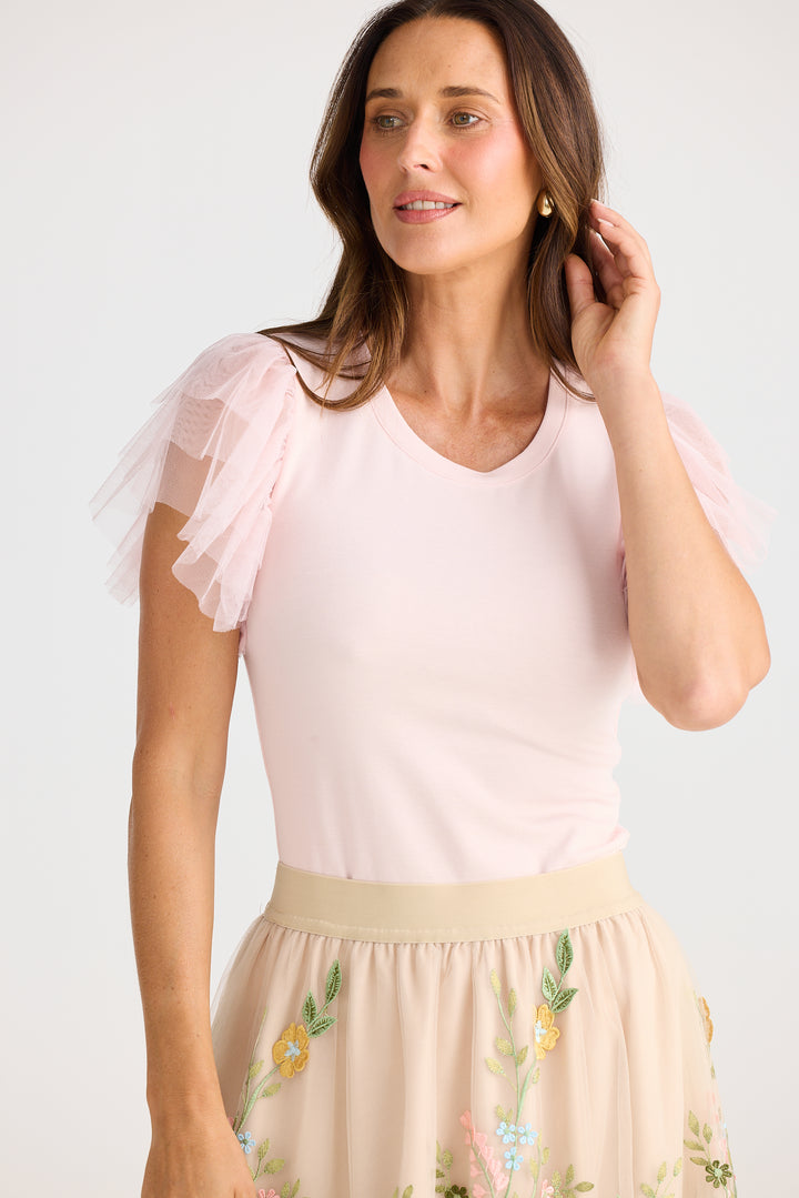 Brave & True Chance Tee Soft Pink