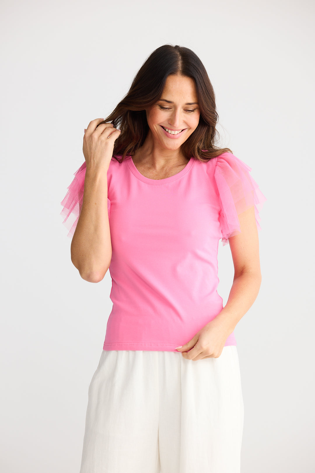 Brave & True Candy Pink Chance Tee