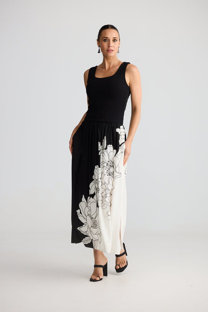 Brave & True Maya Dress Noir Bloom