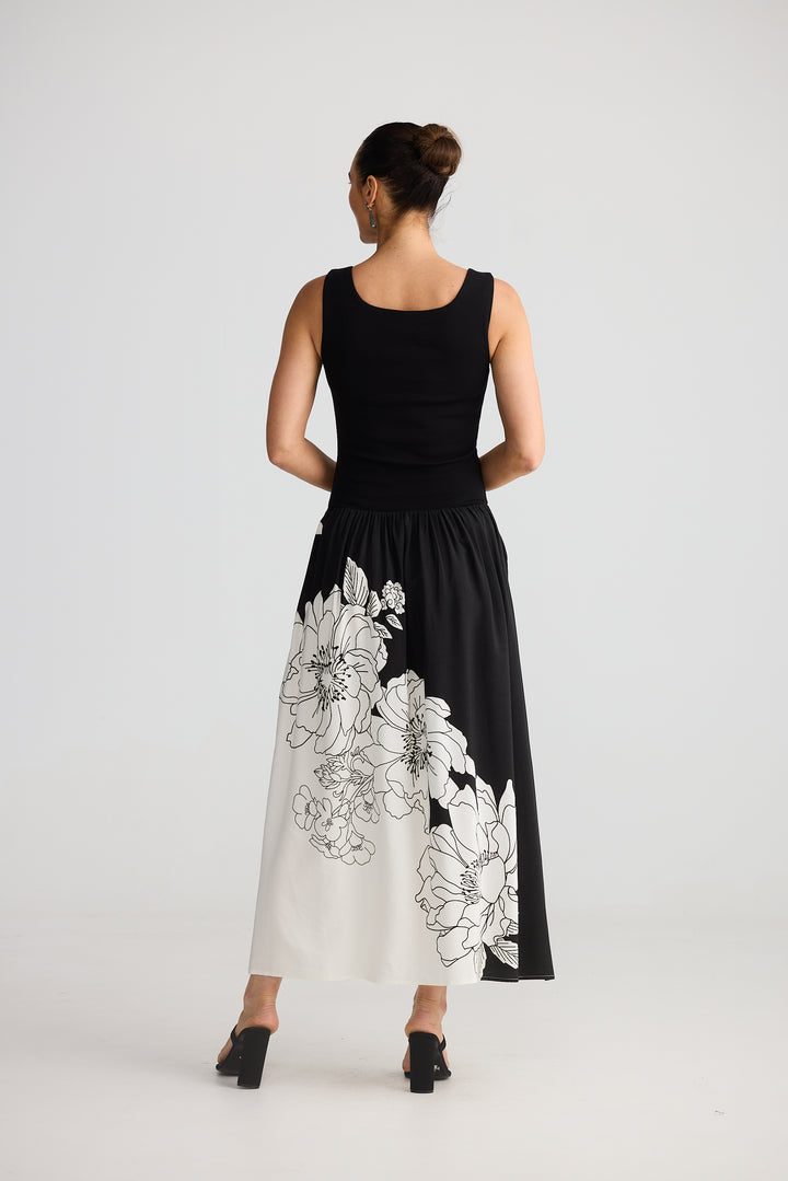 Brave & True Maya Dress Noir Bloom