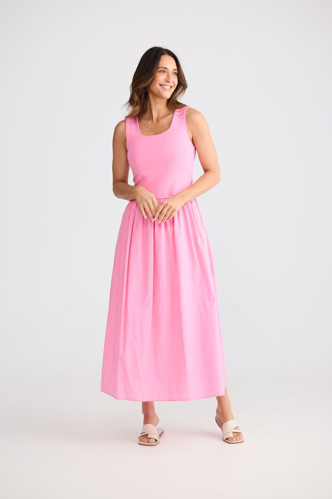 Brve & True Peony Pink Maya Dress