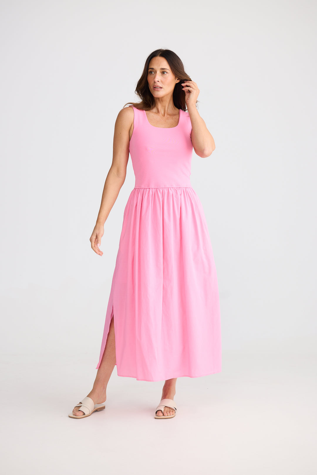 Brve & True Peony Pink Maya Dress