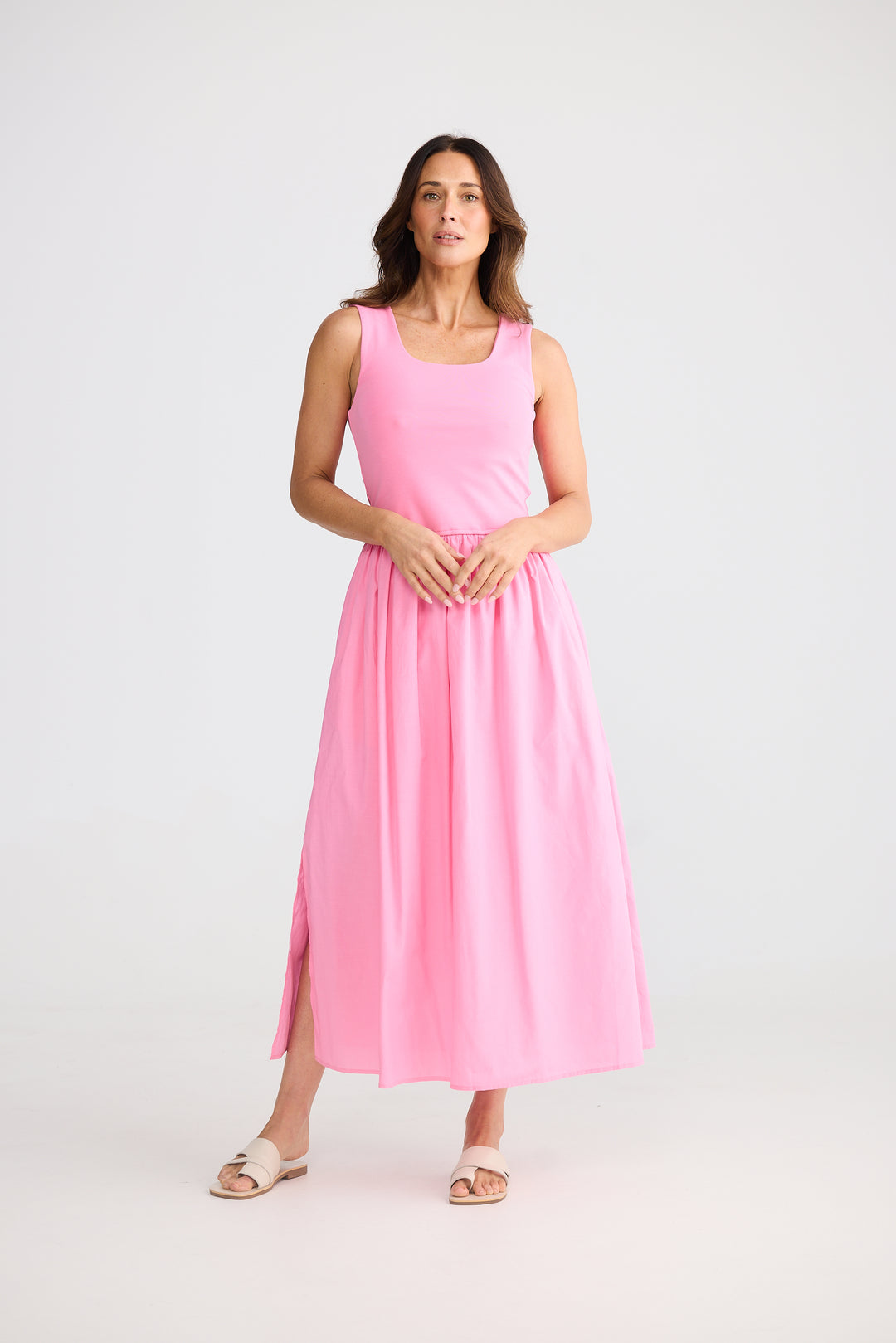 Brve & True Peony Pink Maya Dress