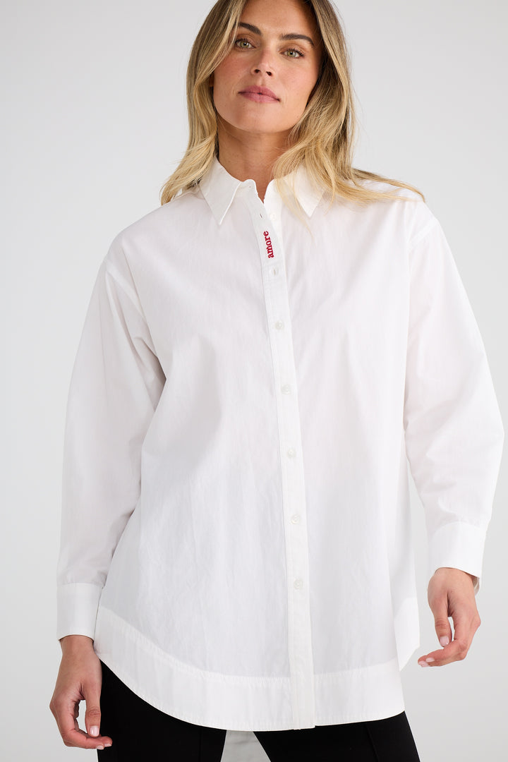 Brave & True White Amore Gemma Shirt