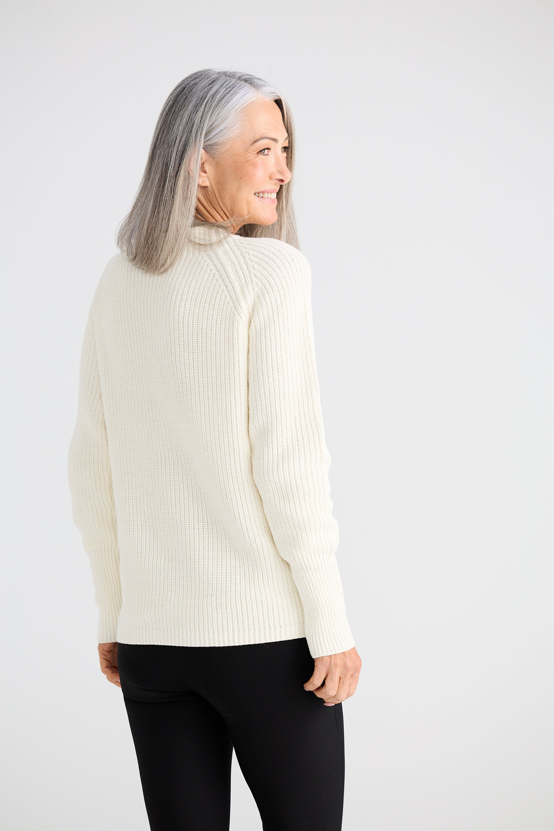 Brave & True Off White Lorelai Star Knit Sweater