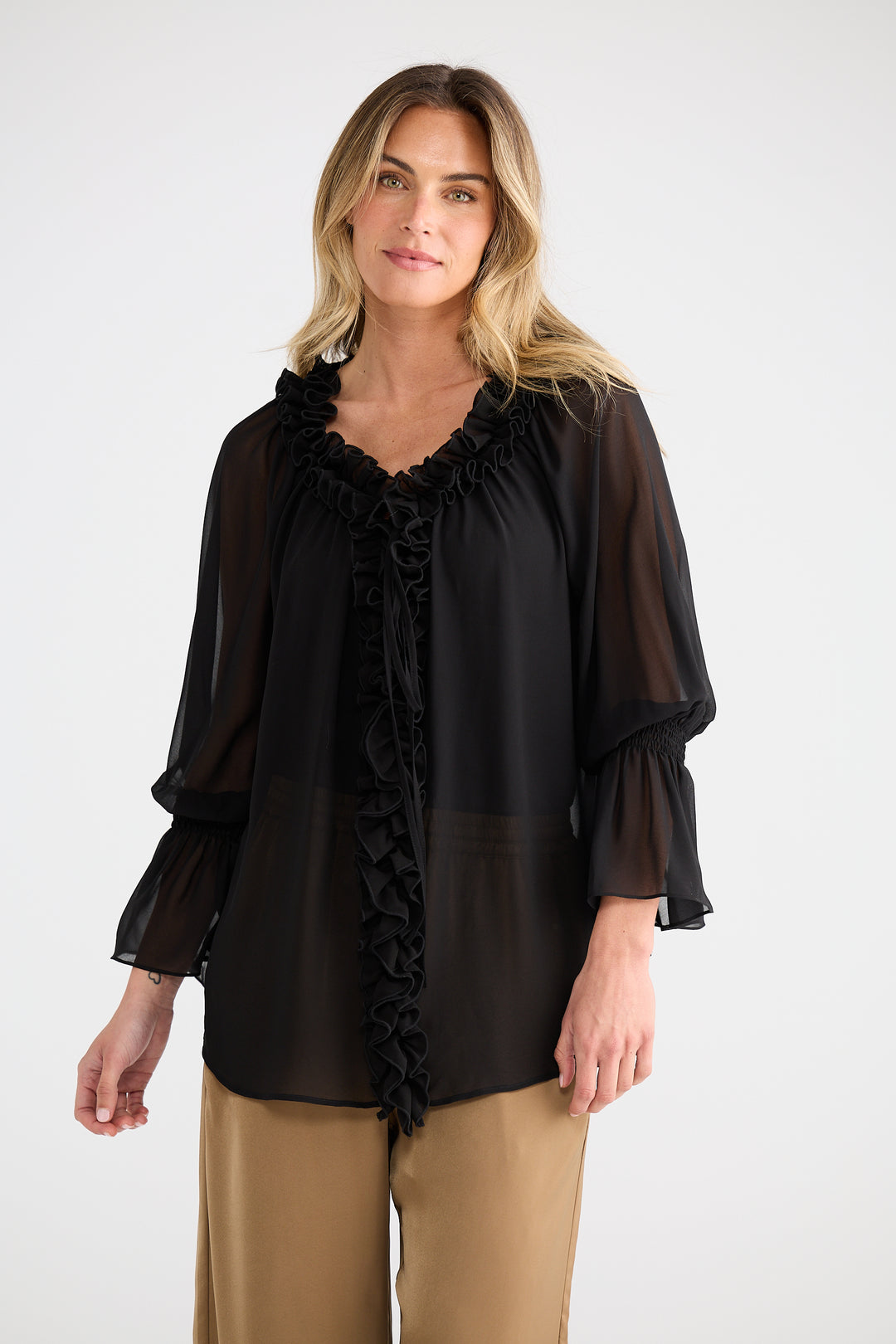 Brave & True Black Lili Top