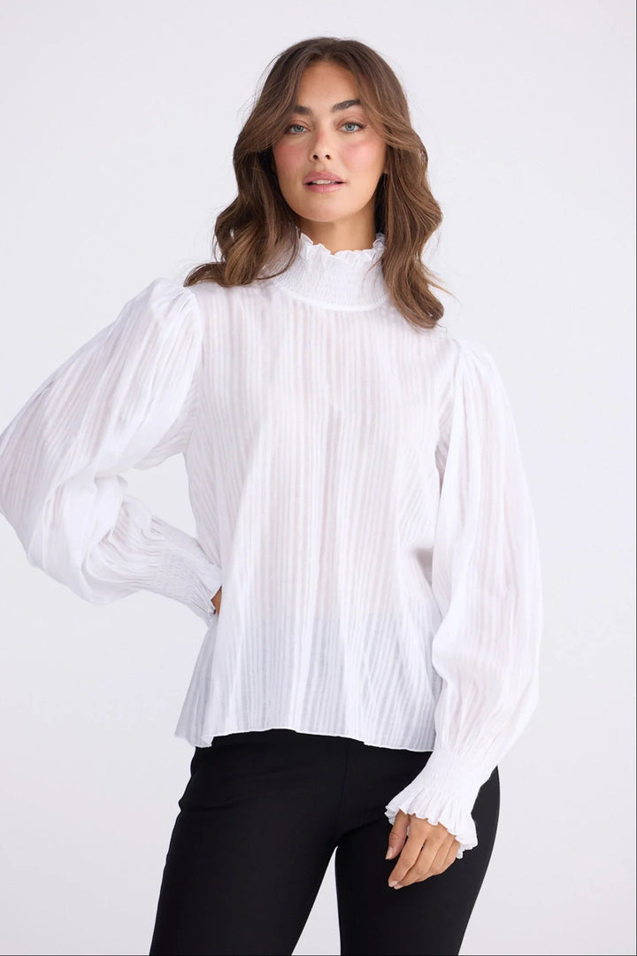 Brave & True White Isolde Blouse