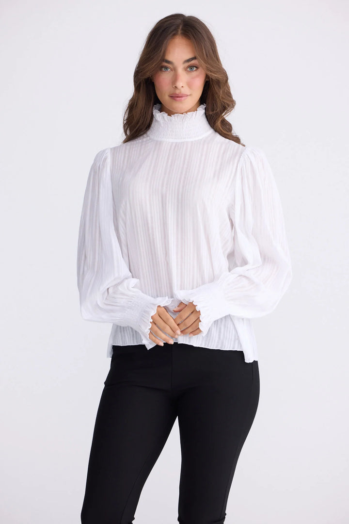 Brave & True White Isolde Blouse