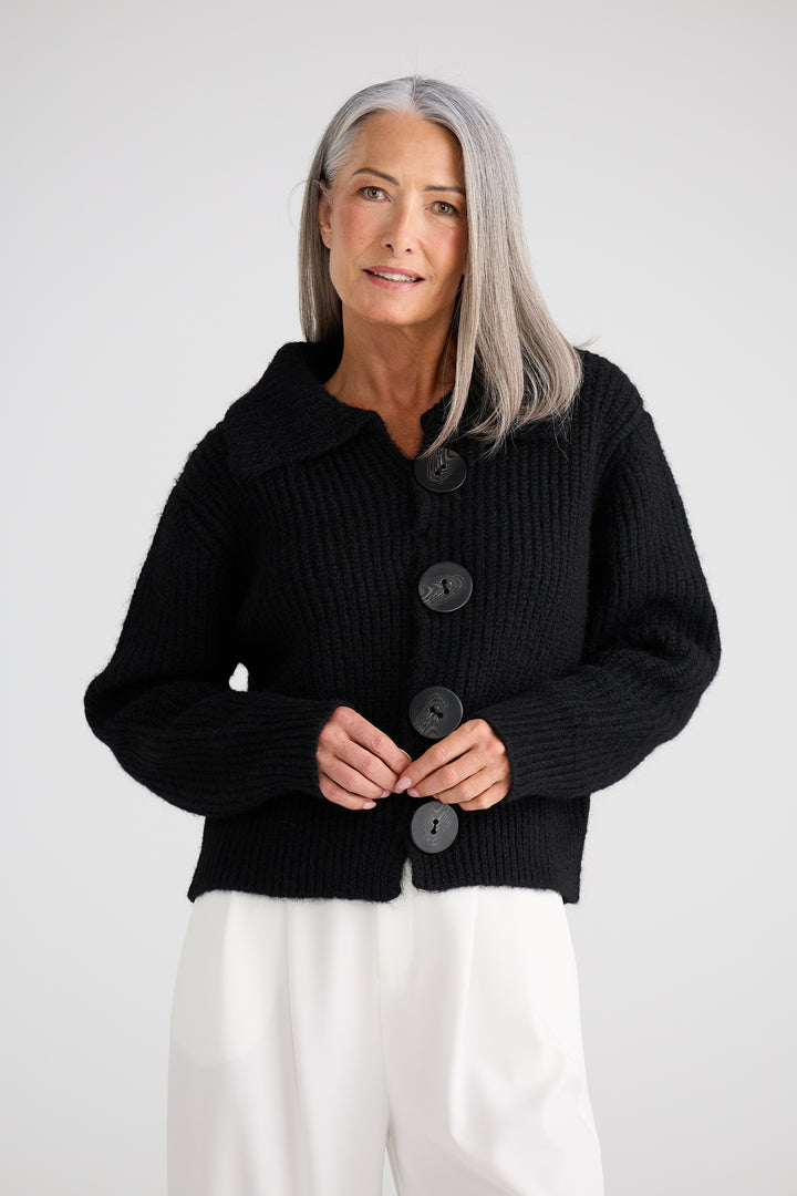 Brave & True Black Winslow Cardigan