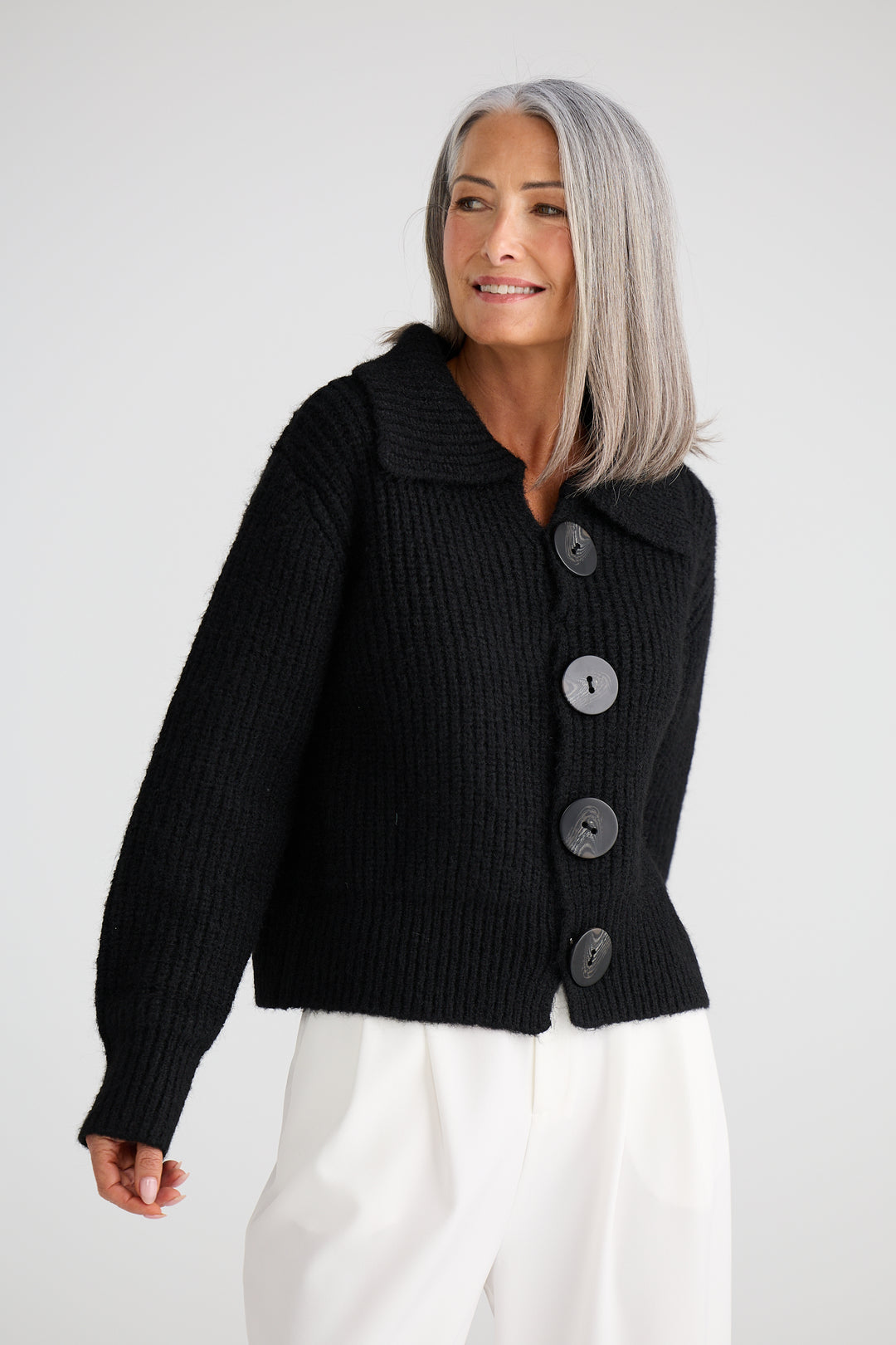 Brave & True Black Winslow Cardigan