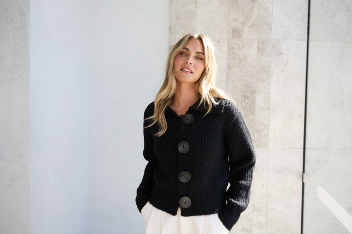 Brave & True Black Winslow Cardigan
