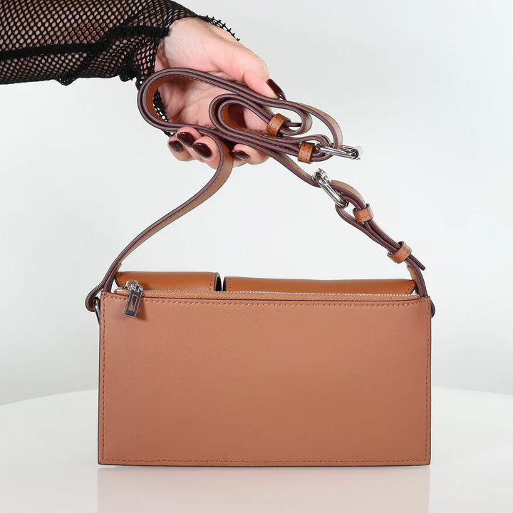 Minx Tan Pocket Rocket Leather Bag