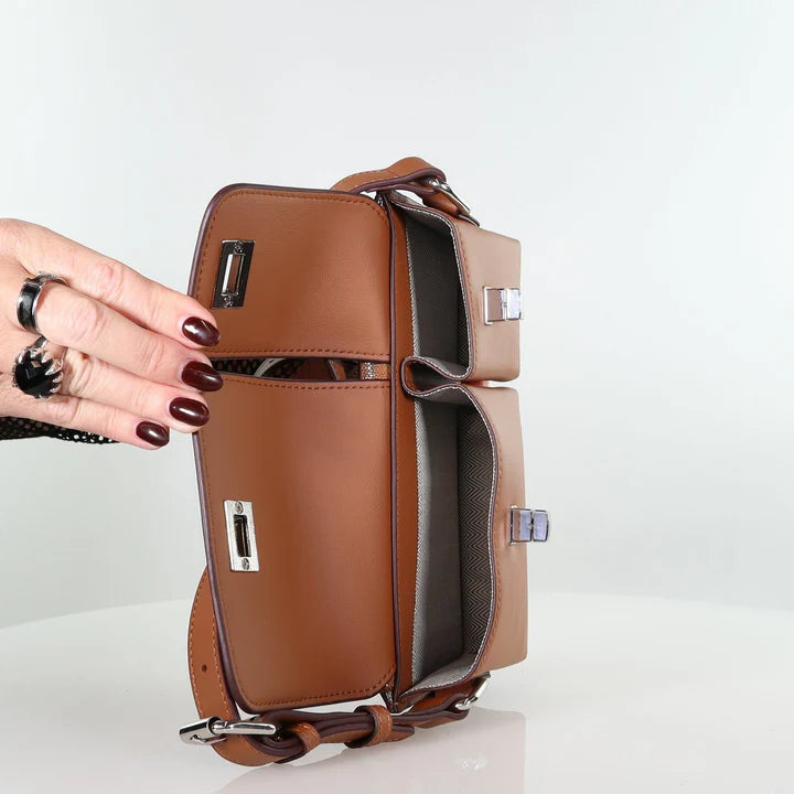 Minx Tan Pocket Rocket Leather Bag