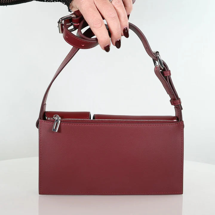 Minx Bordo Pocket Rocket Leather Bag