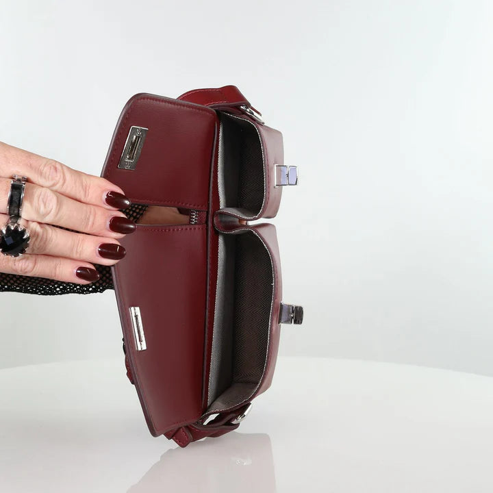 Minx Bordo Pocket Rocket Leather Bag
