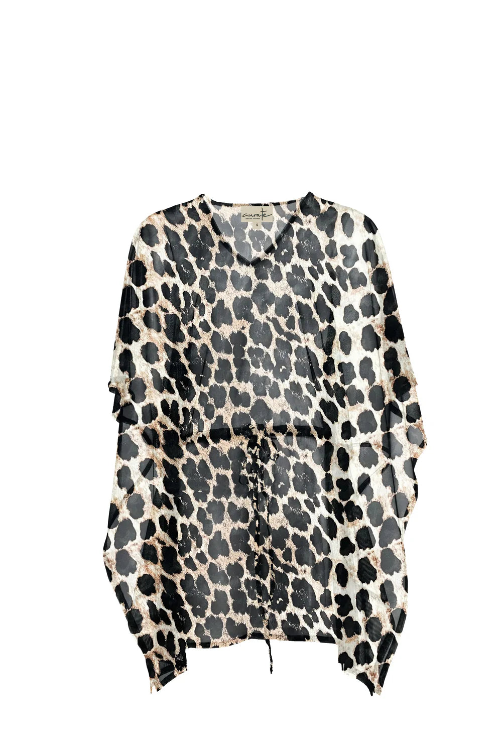 Curate Black Leopard Sheer Pleasure Dress
