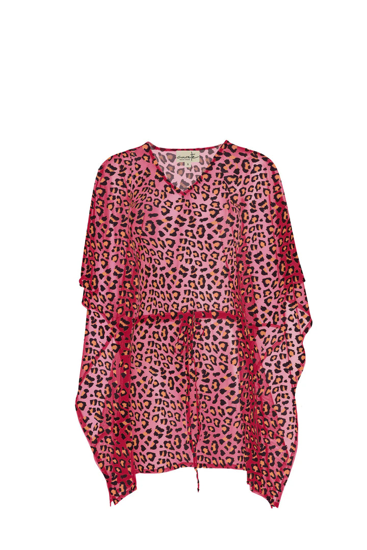 Curate Pink Leopard Sheer Pleasure Dress