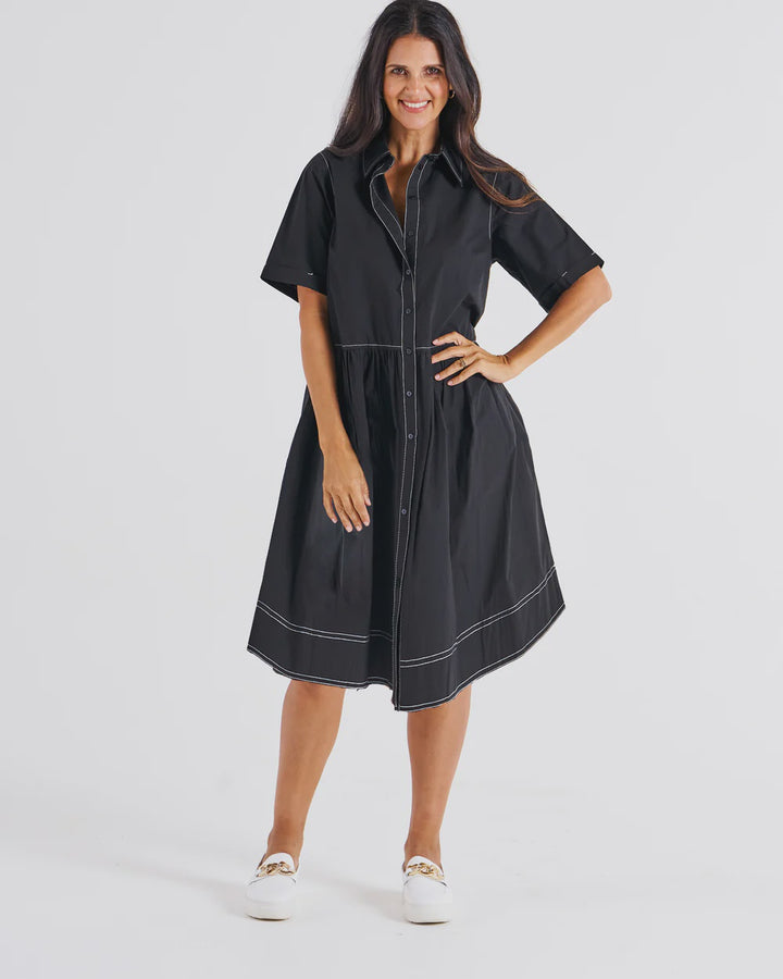 BLACK DENVER DRESS