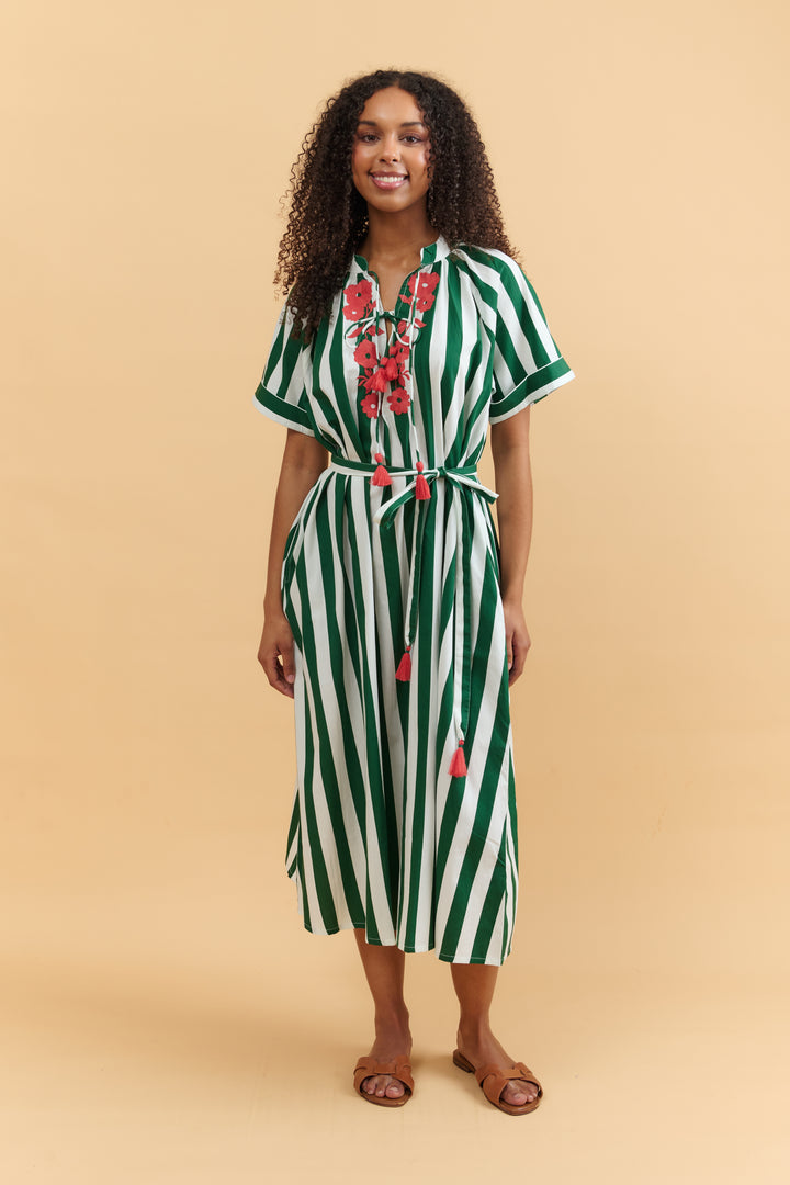 Floral Stripe Clara Dress