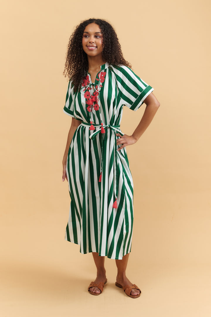 Floral Stripe Clara Dress