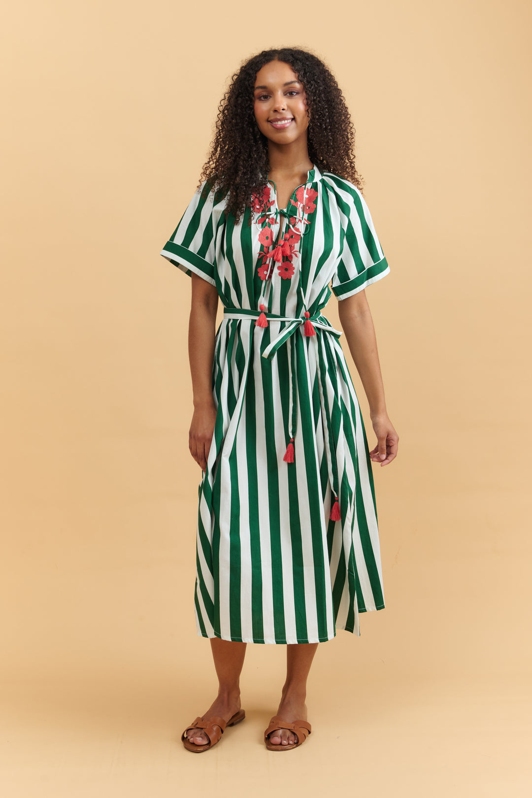 Floral Stripe Clara Dress