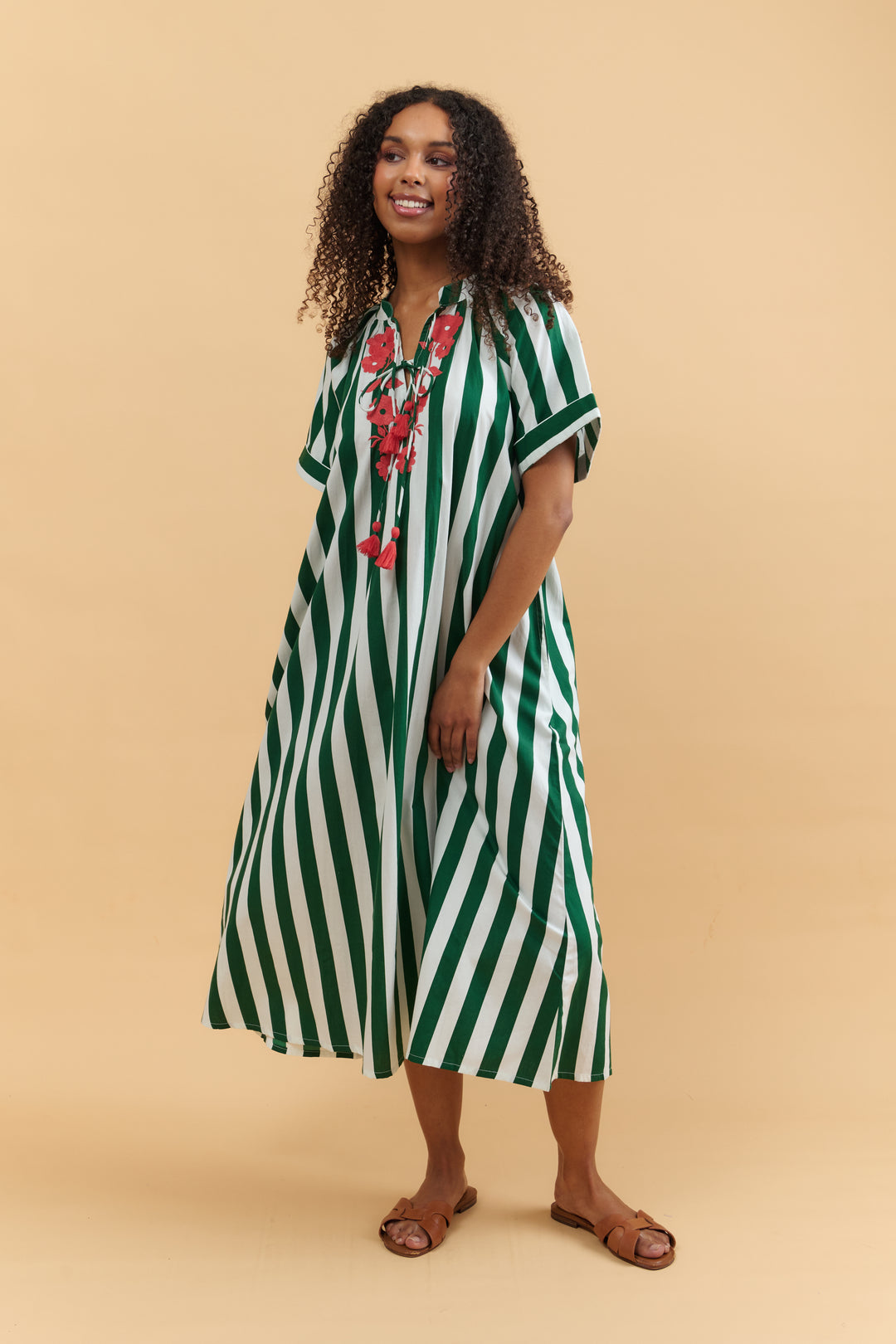 Floral Stripe Clara Dress