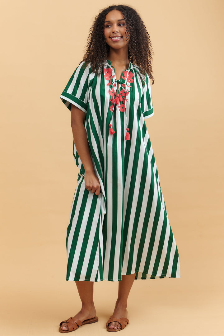 Floral Stripe Clara Dress