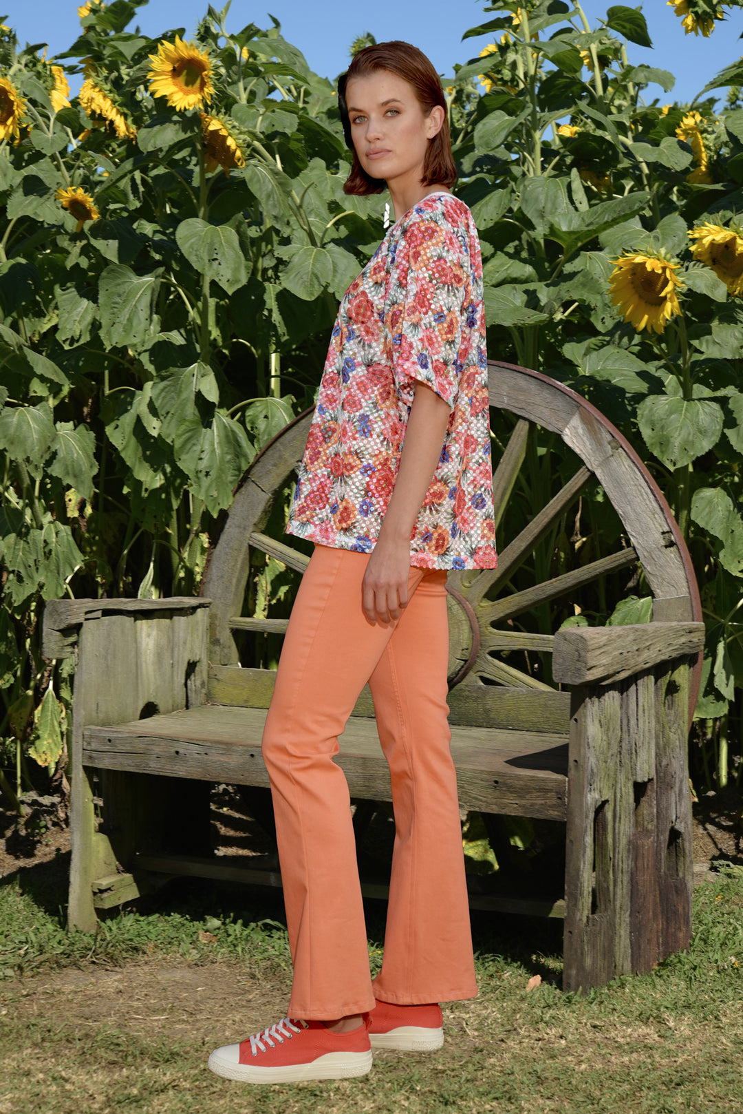 ORANGE SMILE WIDE JEAN