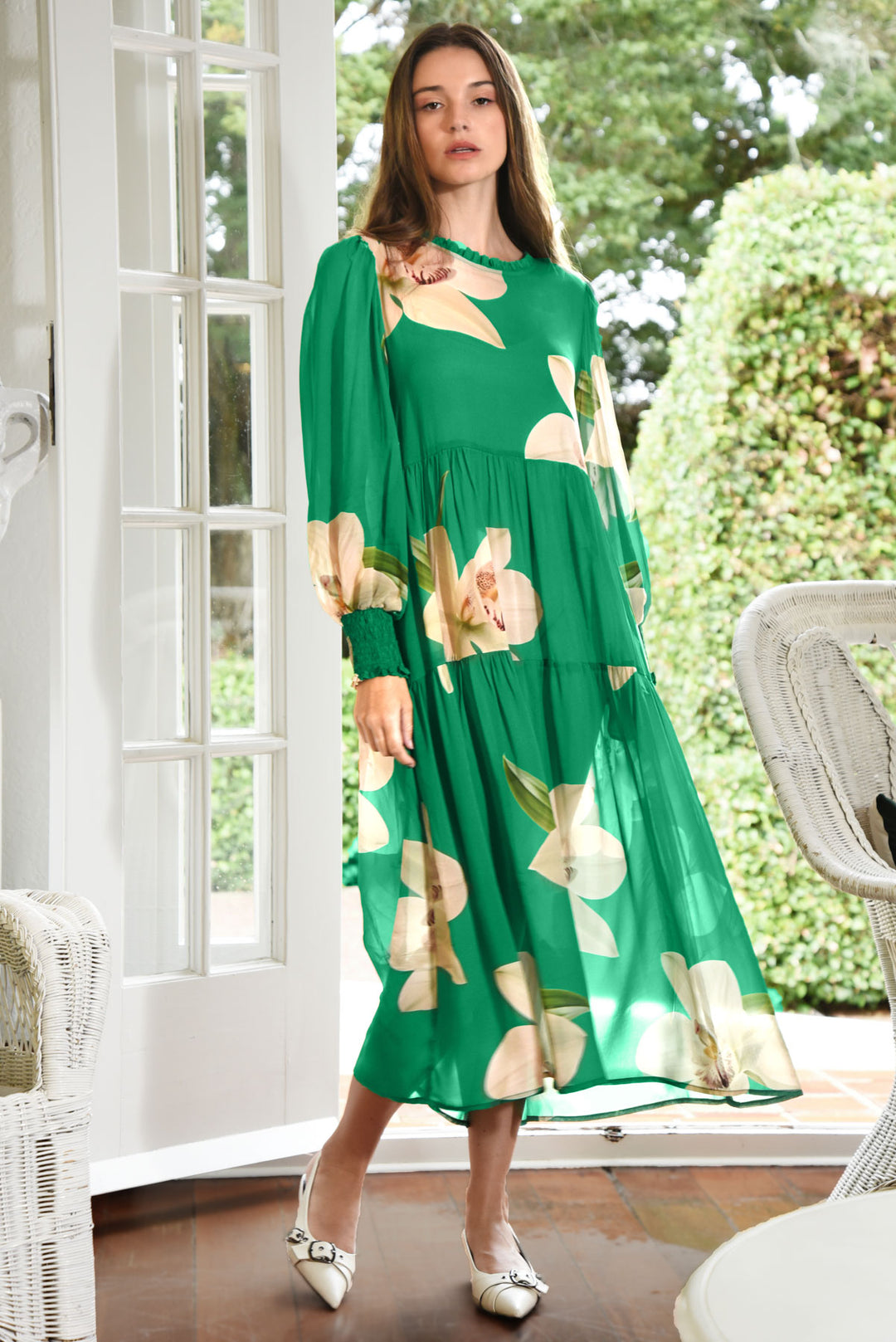 Curate Green Orchid Dreaming of Spring Dress