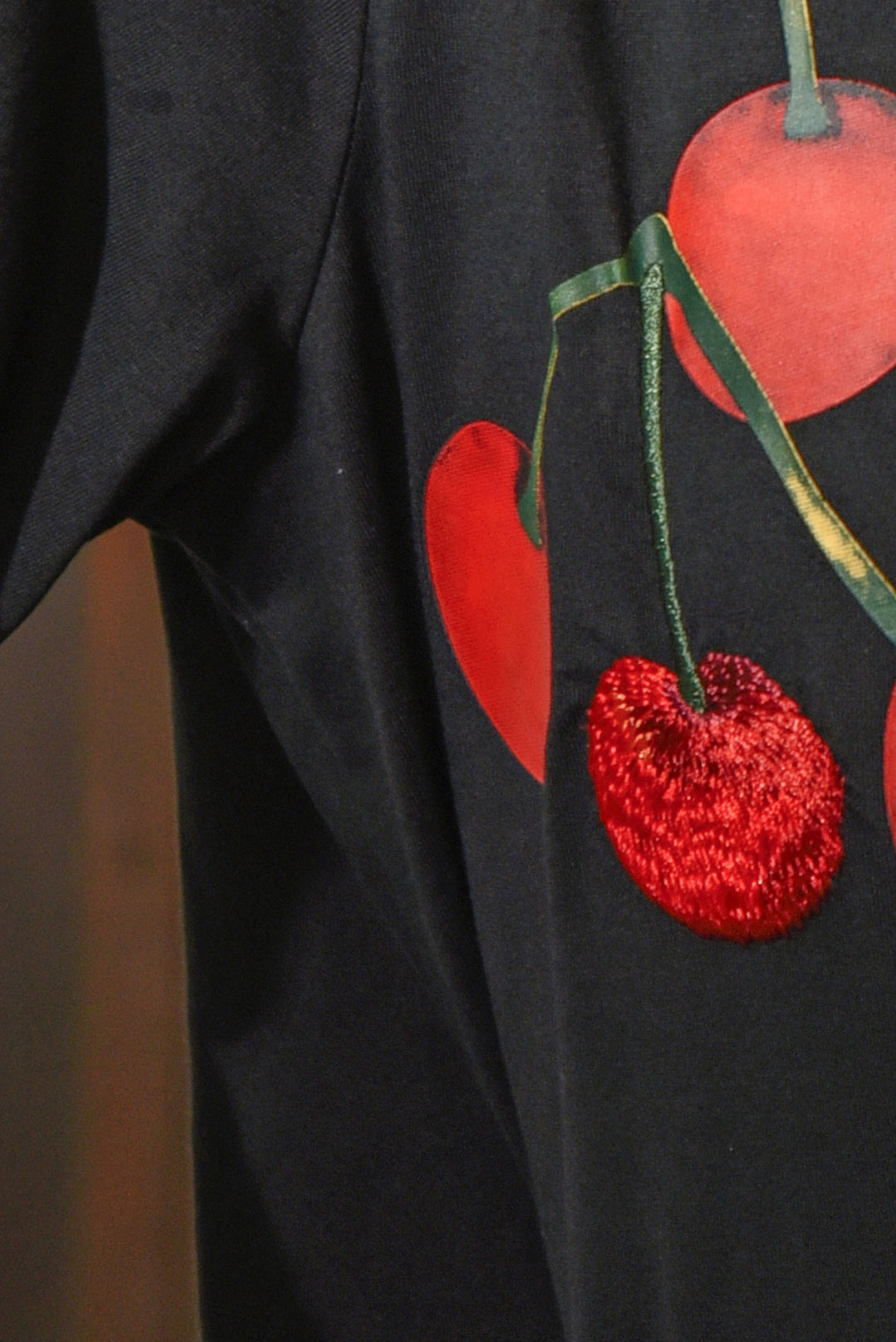 Curate Black Eat Drink & be Cherry Tee